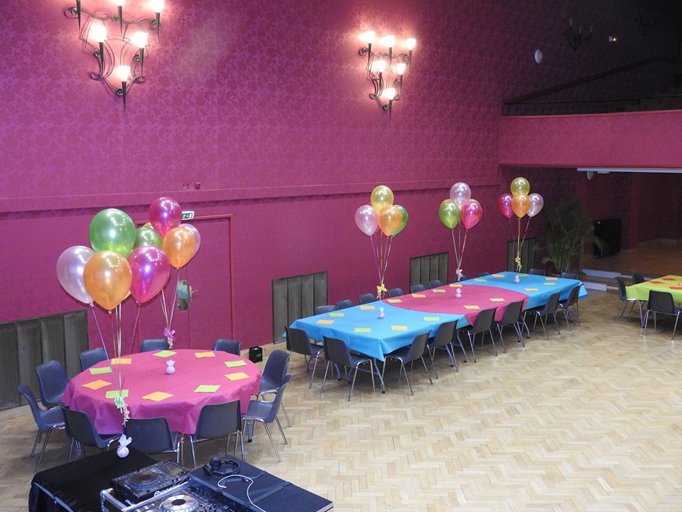 Décoration de salle de mariage, lumière, décoration ballons